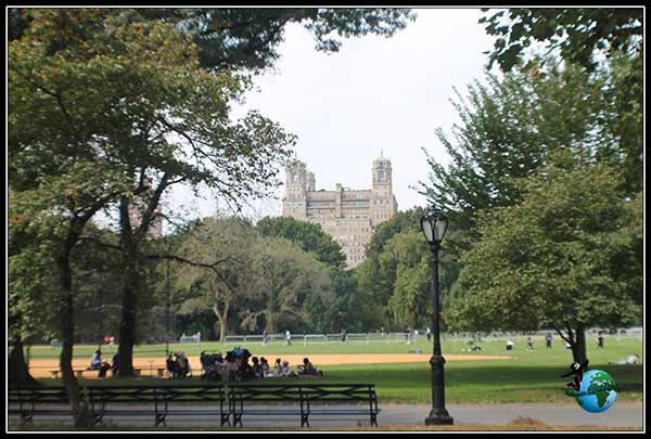 Recorriendo Central Park en New York.