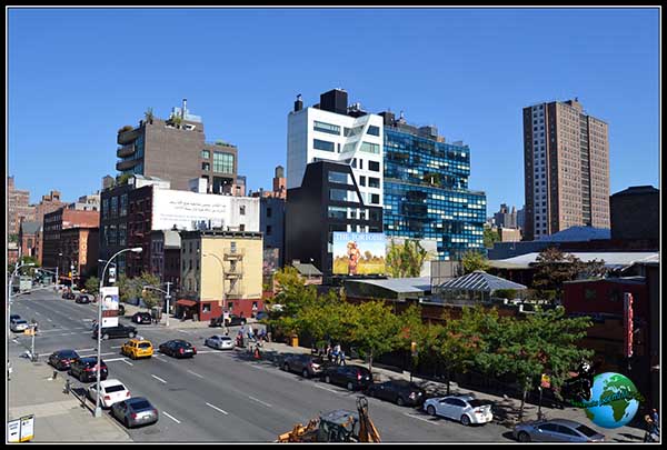 Bonitas vistas desde el High Line Elevated Park en New York.