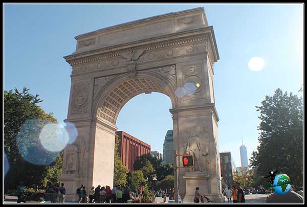 Arco del Triunfo en Washington Park en New York.