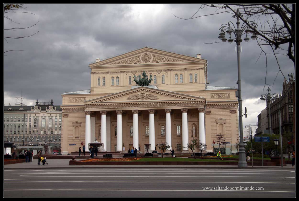 Teatro más importante de Moscú. Teatro Bolsoi.